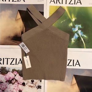 Aritzia Babaton criss cross top